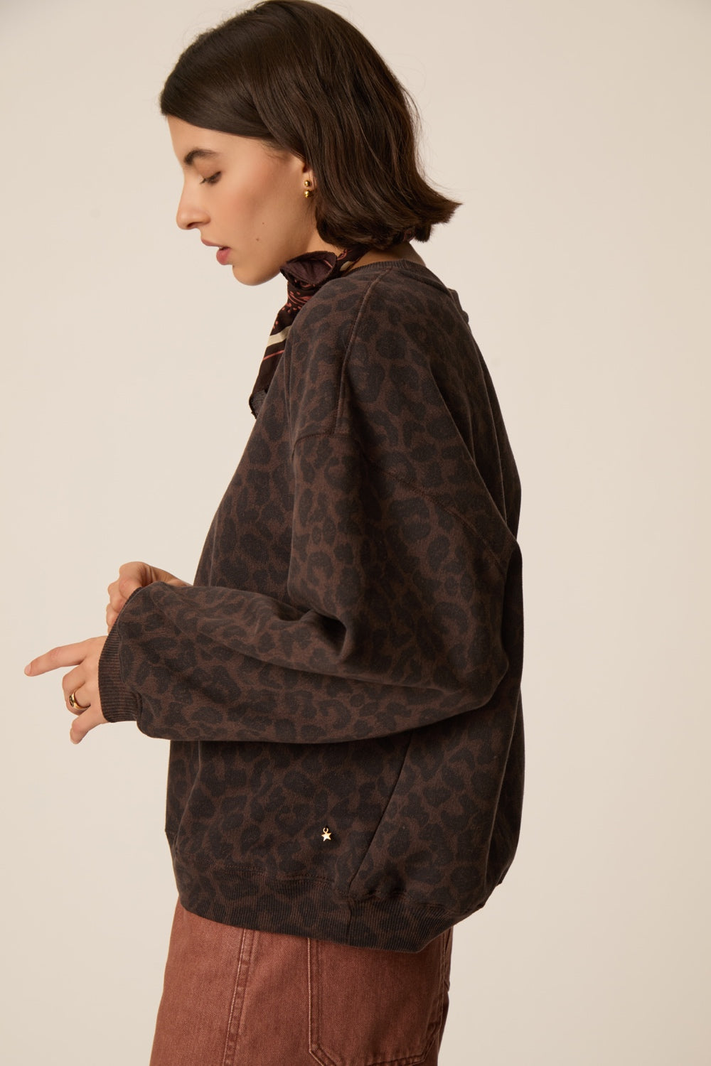 Sweat Shirt Jacinthe Leopard