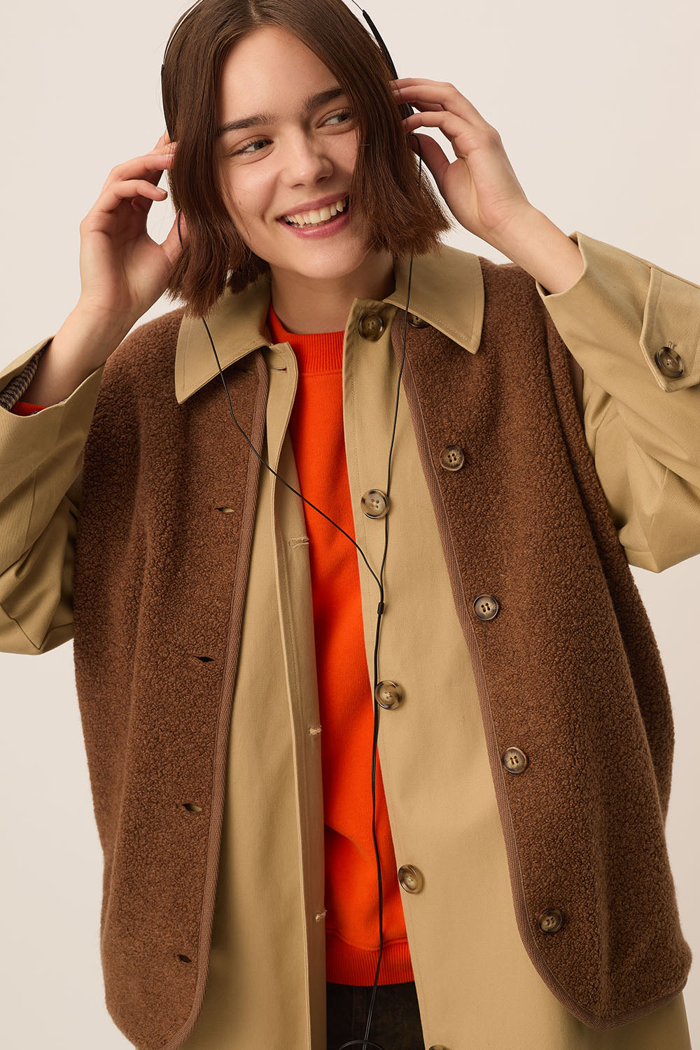 Veste maille Gwendi Bois