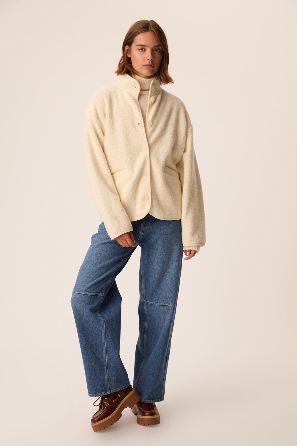 Knit Jacket Zlavina Creme