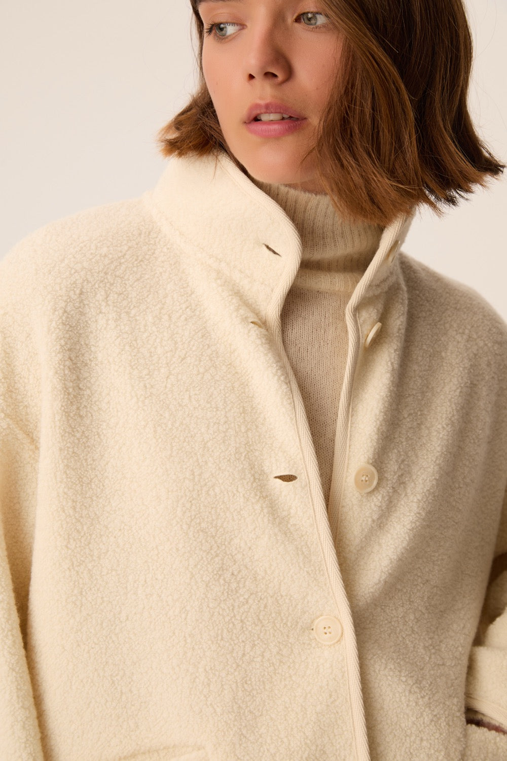 Knit Jacket Zlavina Creme