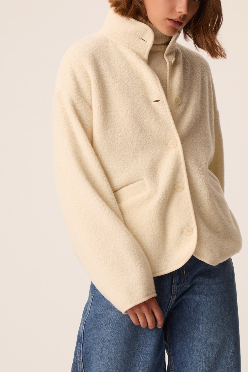 Knit Jacket Zlavina Creme