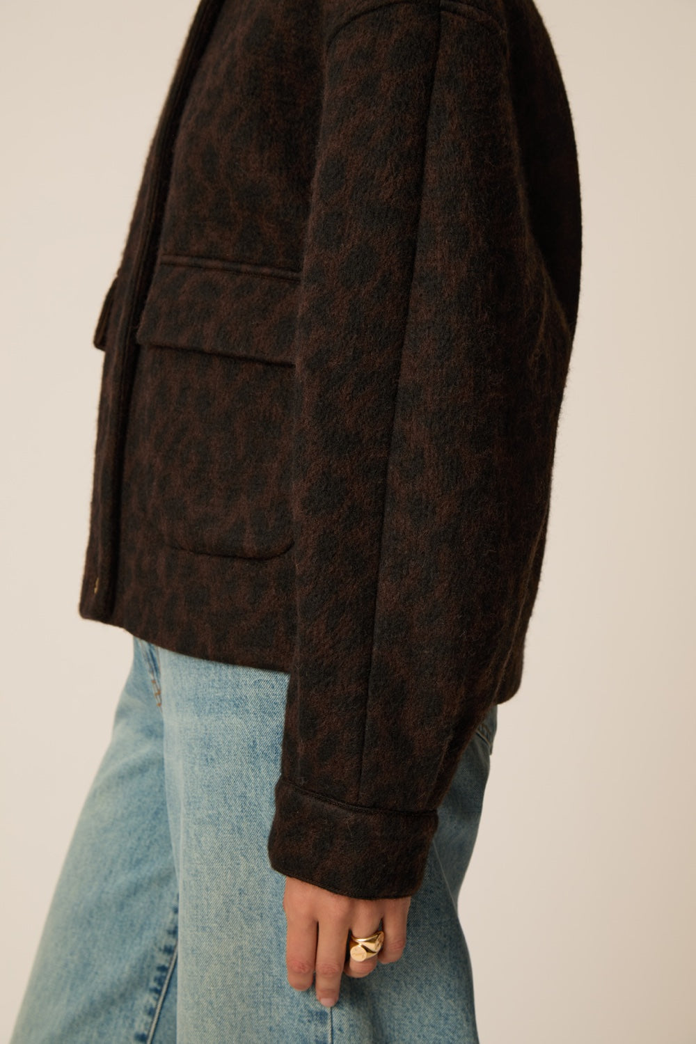 Veste Maille Isadora Leopard