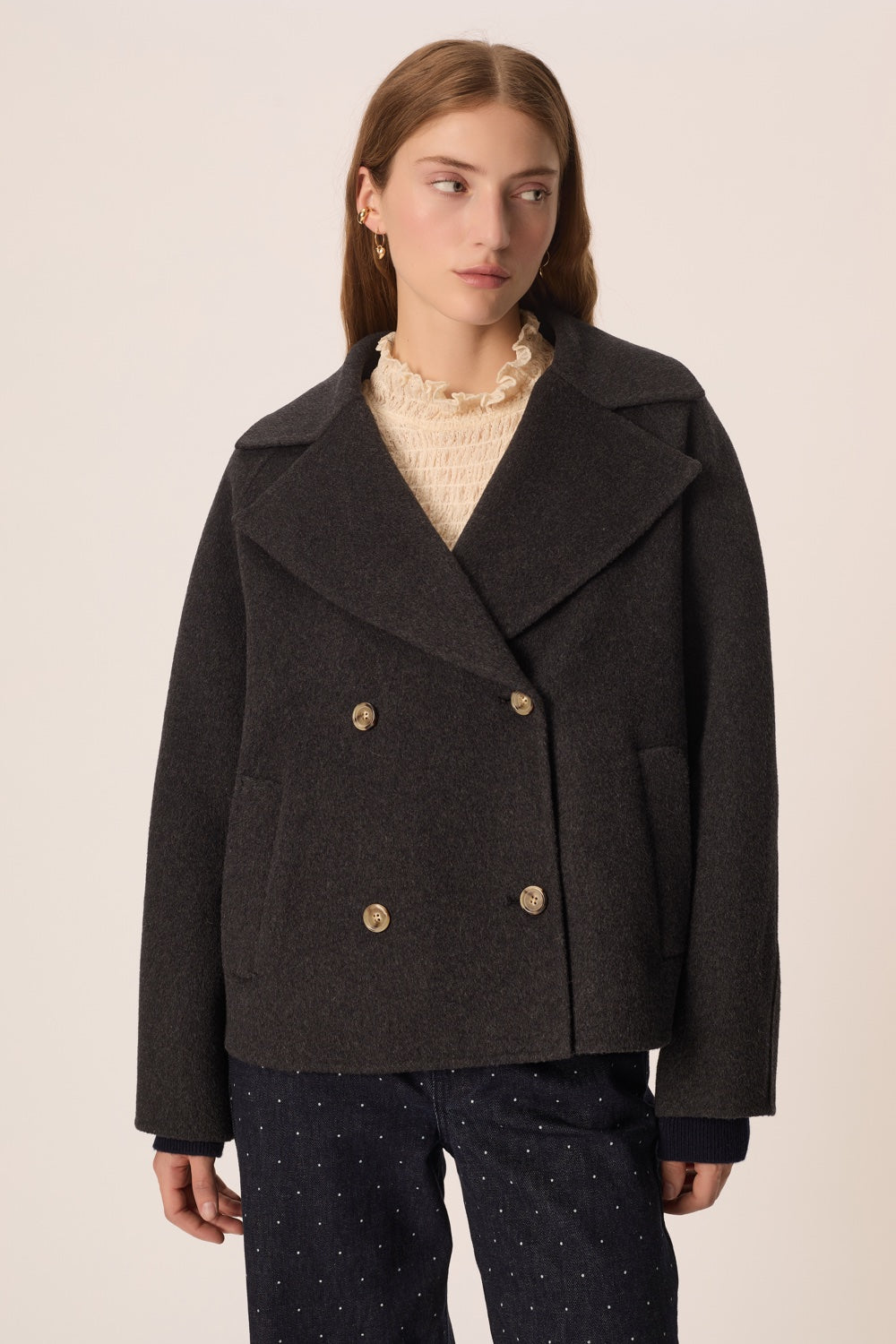 Coat Yva Anthracite