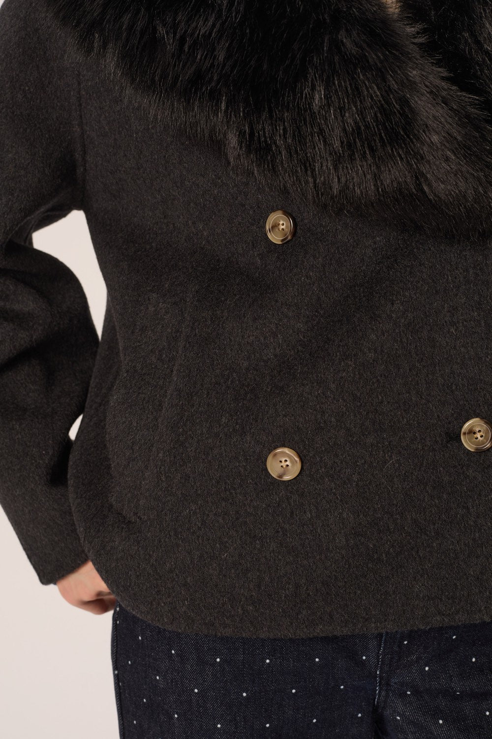 Coat Yva Anthracite