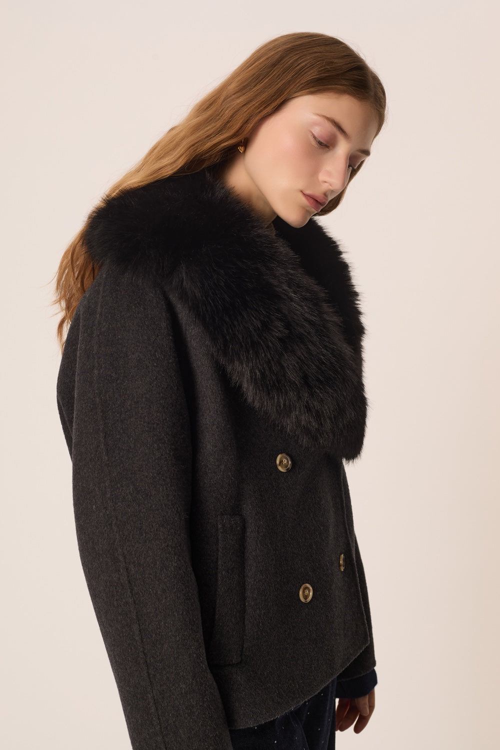 Coat Yva Anthracite