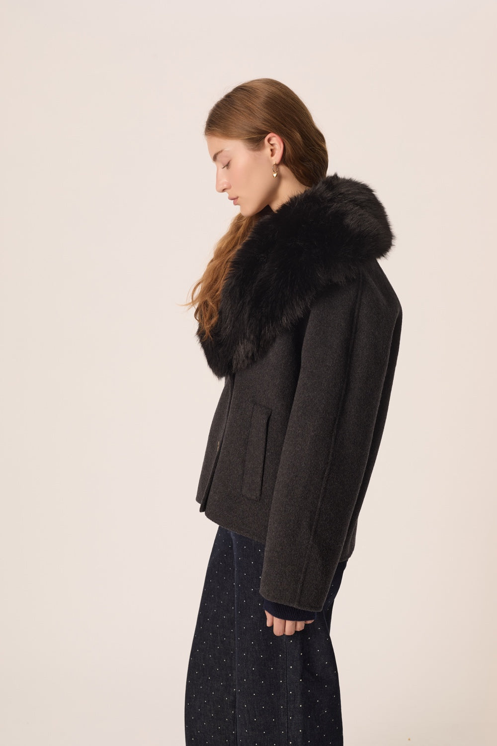 Coat Yva Anthracite
