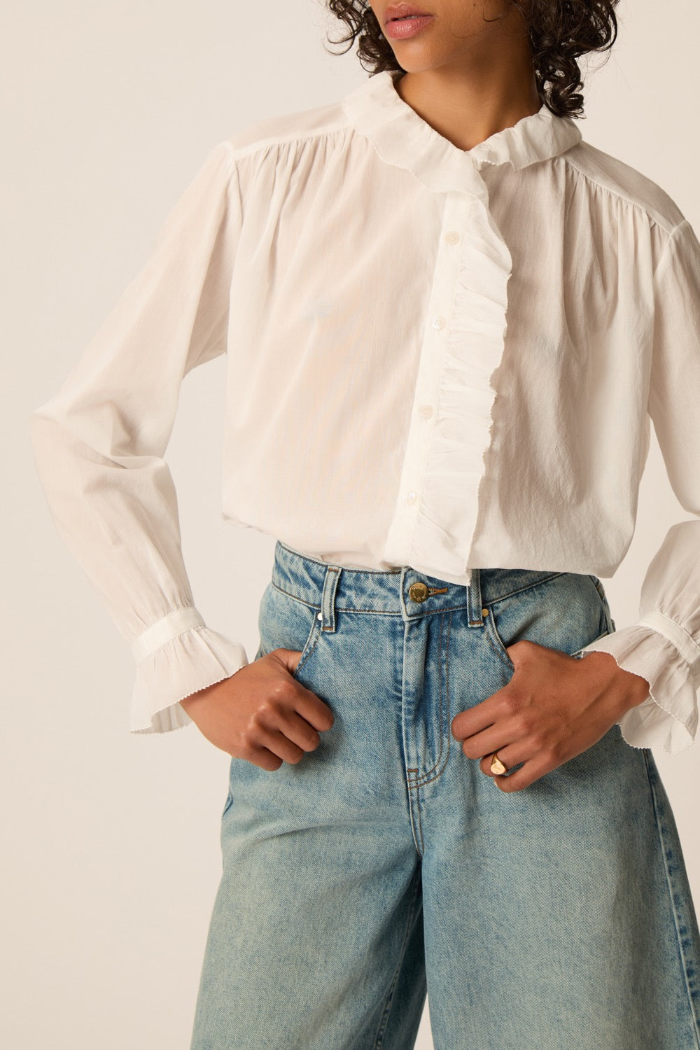 Blouse Tanou Ecru