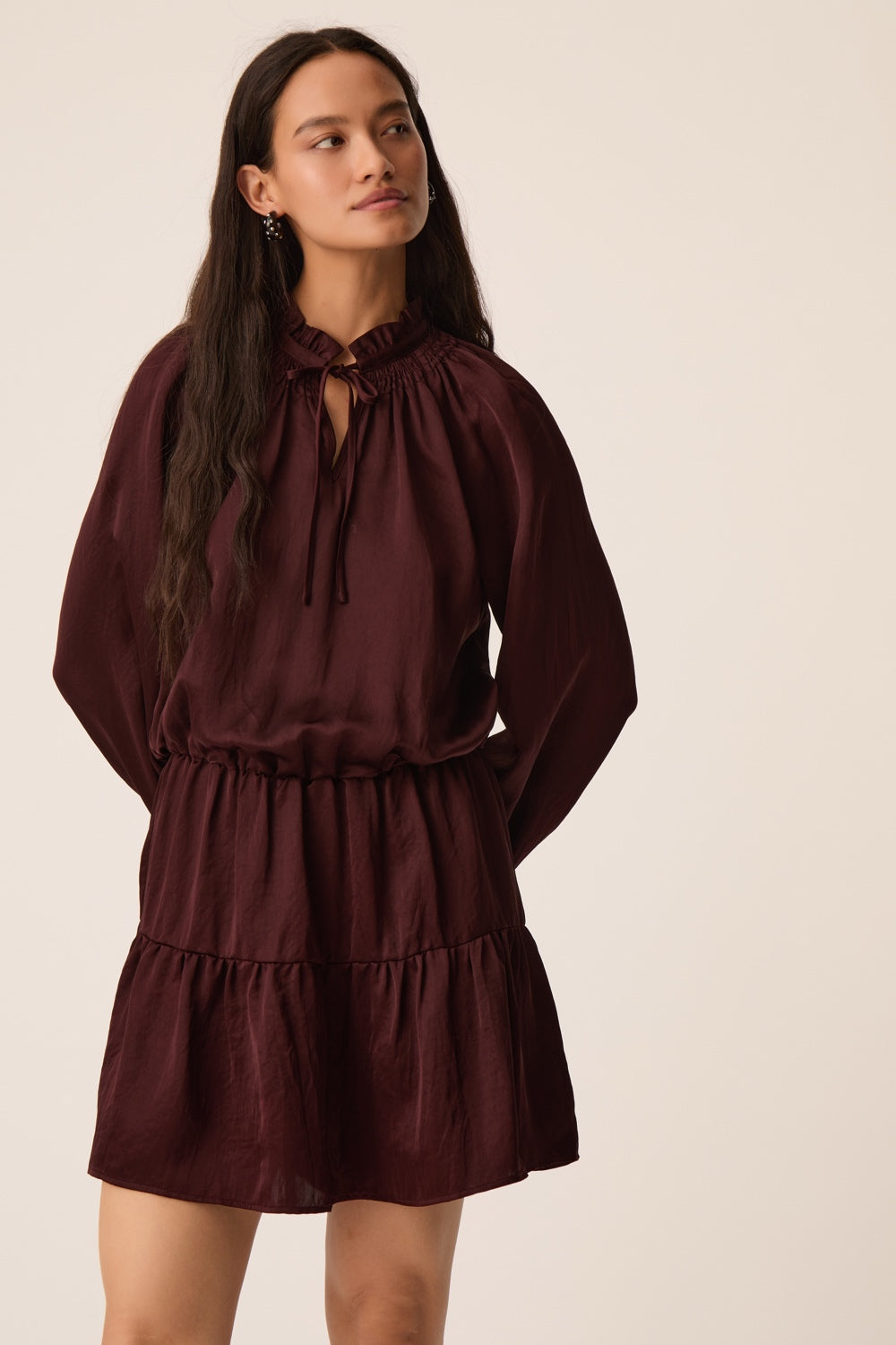 Robe Satine Prune
