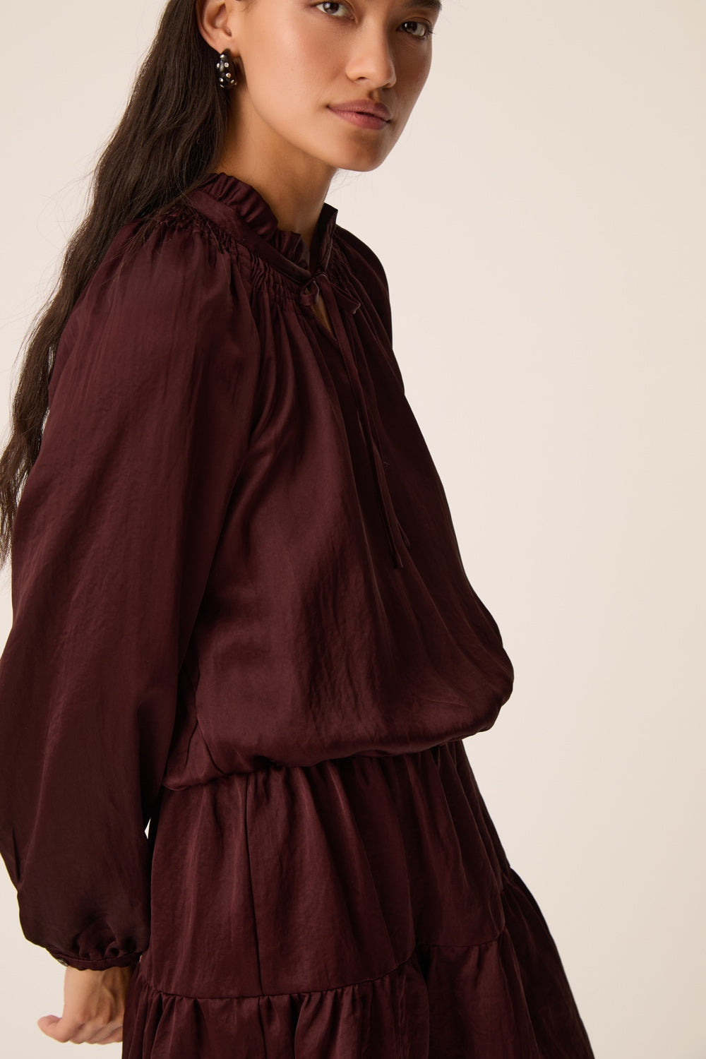 Robe Satine Prune
