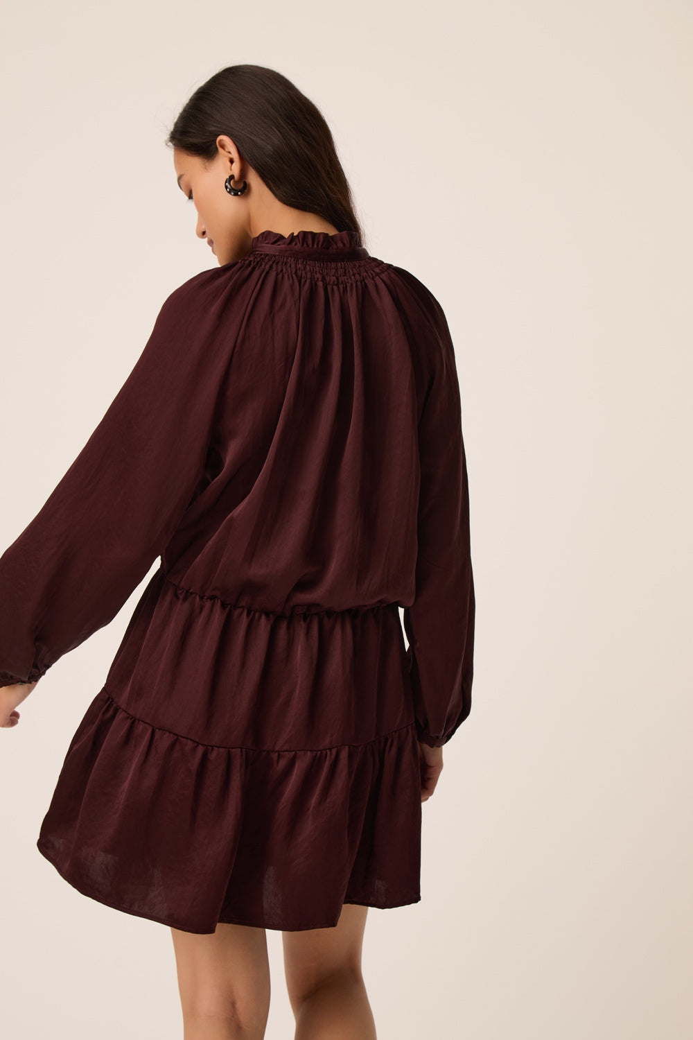 Robe Satine Prune