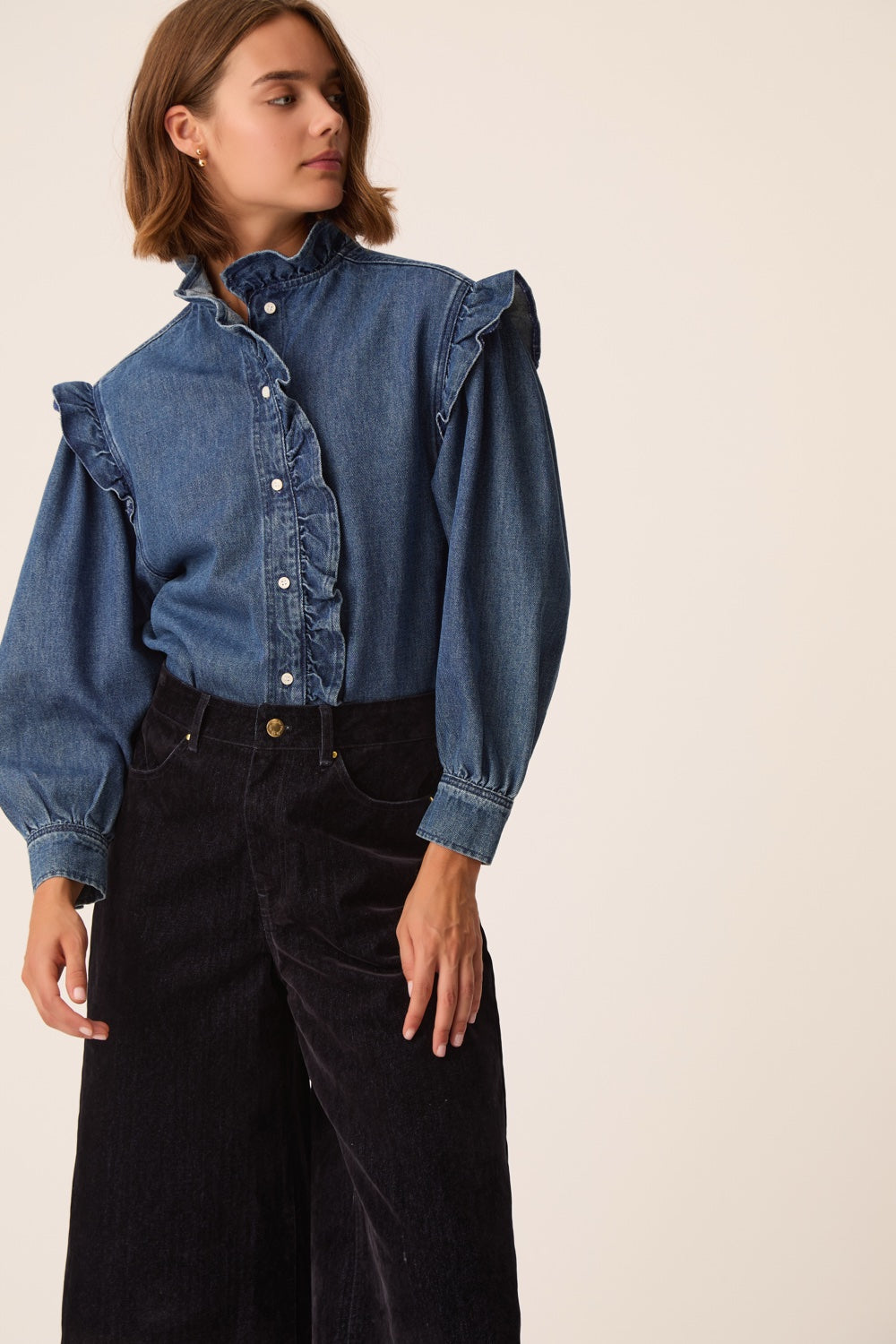 Chemise Lazou Middle Blue