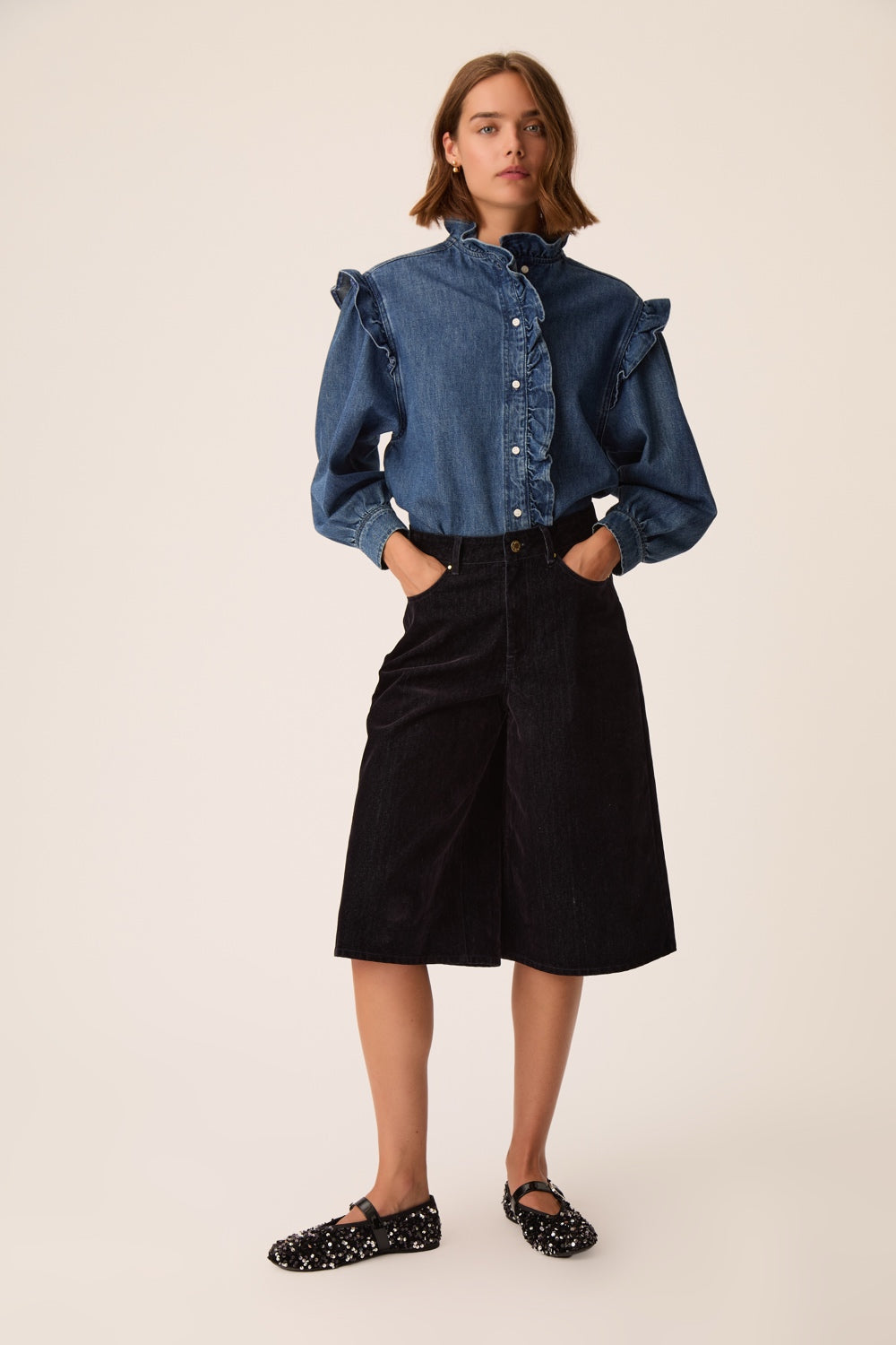Chemise Lazou Middle Blue