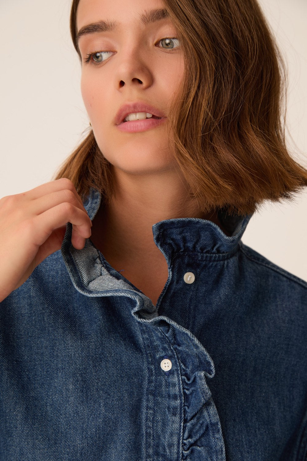 Chemise Lazou Middle Blue