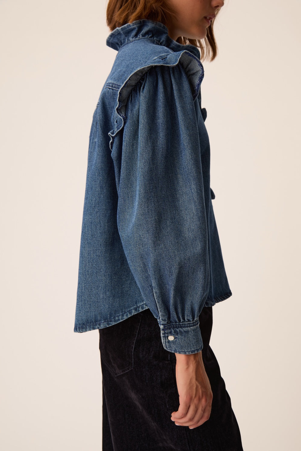 Chemise Lazou Middle Blue