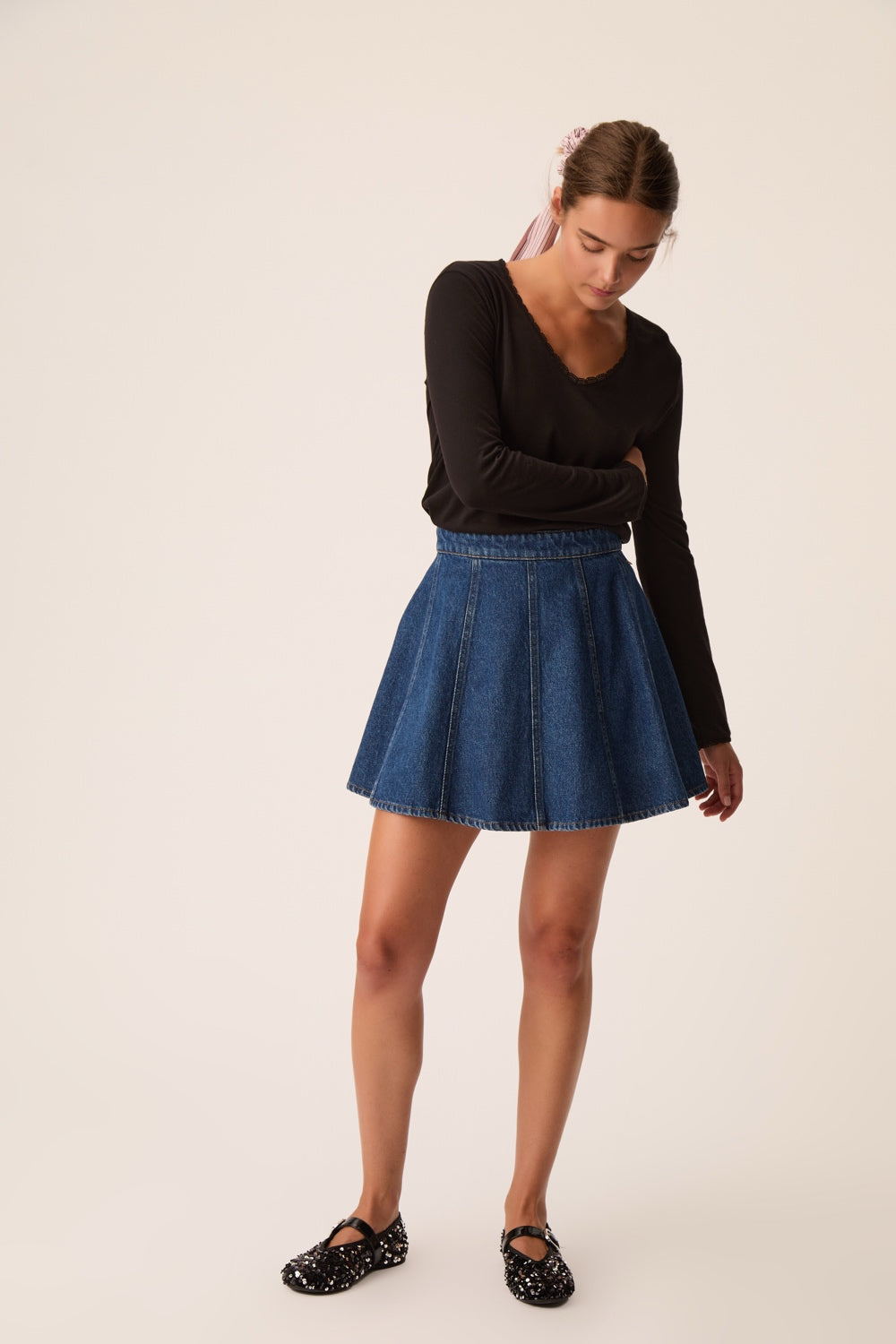 Jupe Lunise Dark Indigo