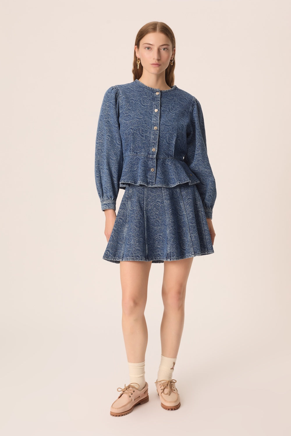 Jupe Lizandre Middle Blue