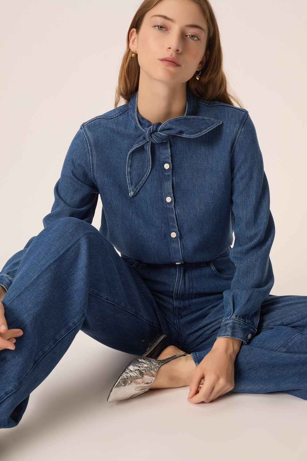 Blouse Lenora Middle Blue