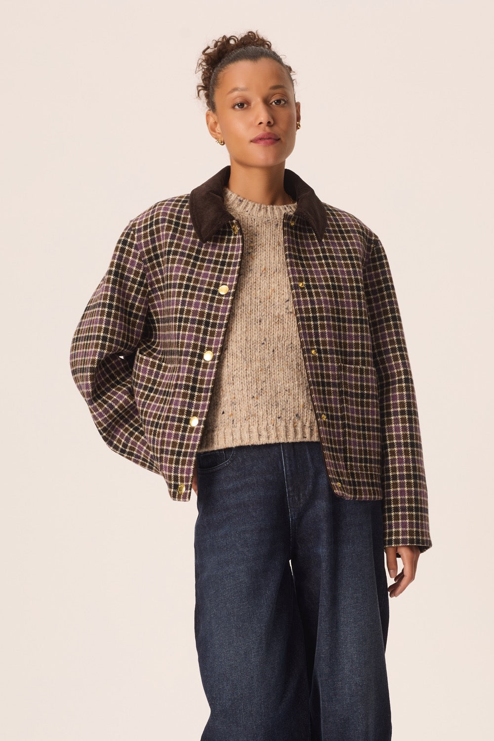Coat Ytria Carreau Automne