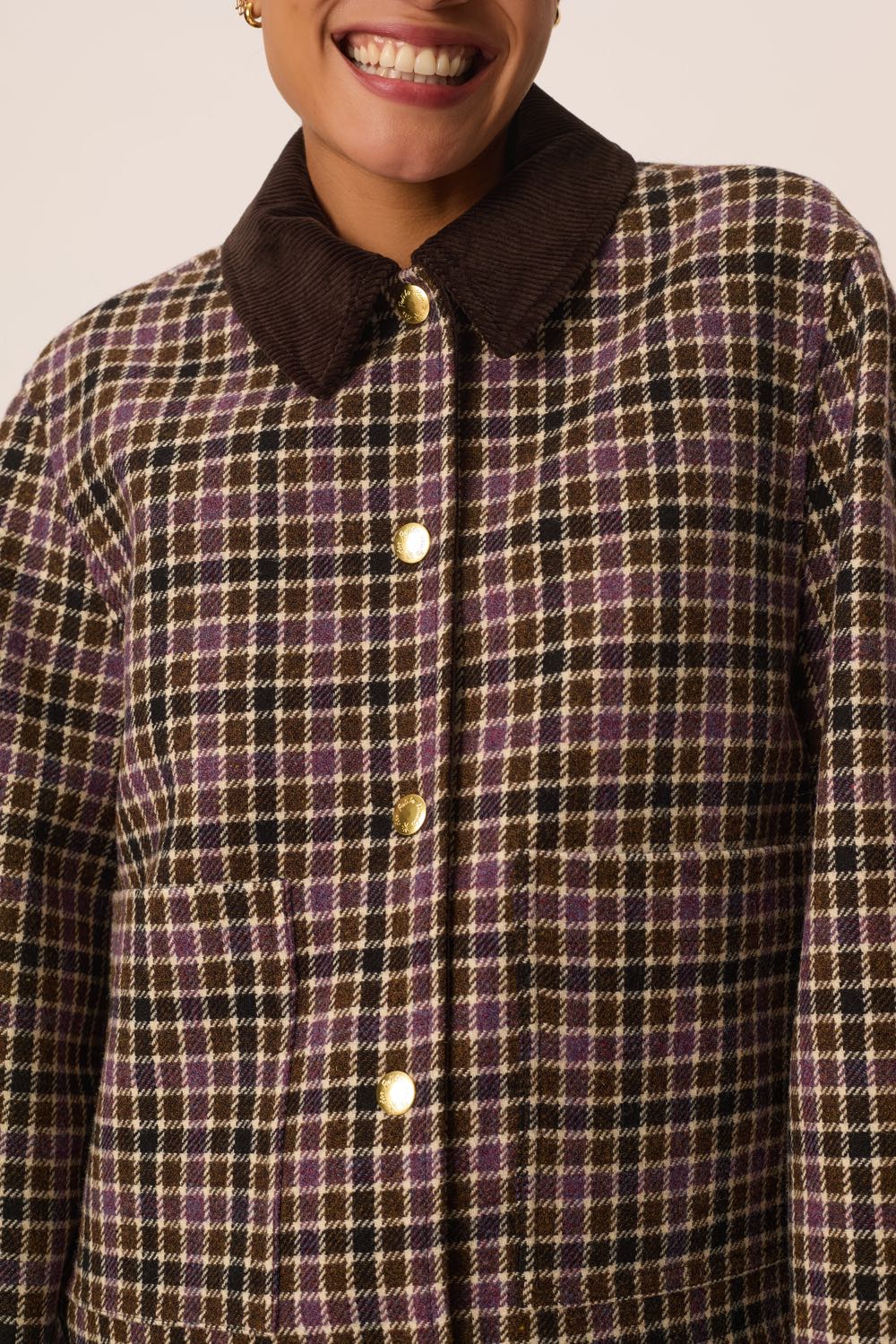 Coat Ytria Carreau Automne