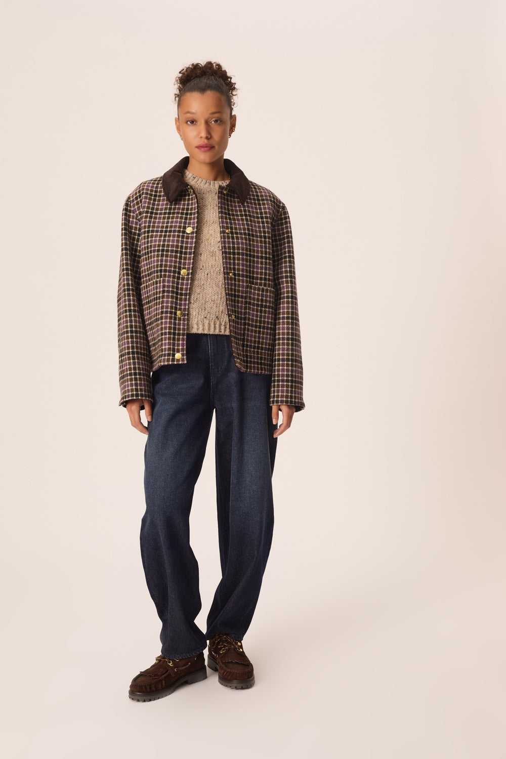 Coat Ytria Carreau Automne