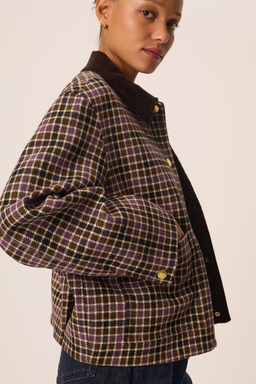 Coat Ytria Carreau Automne