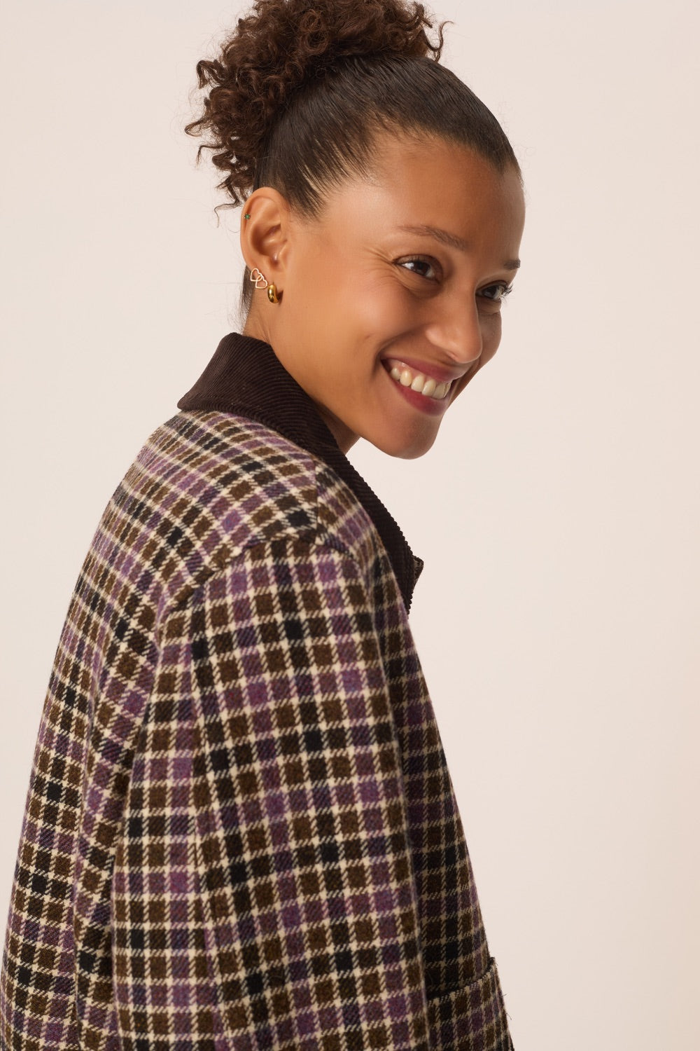 Coat Ytria Carreau Automne