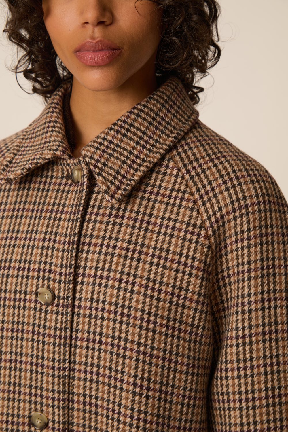 Coat Yonique Carreau Grand Pa