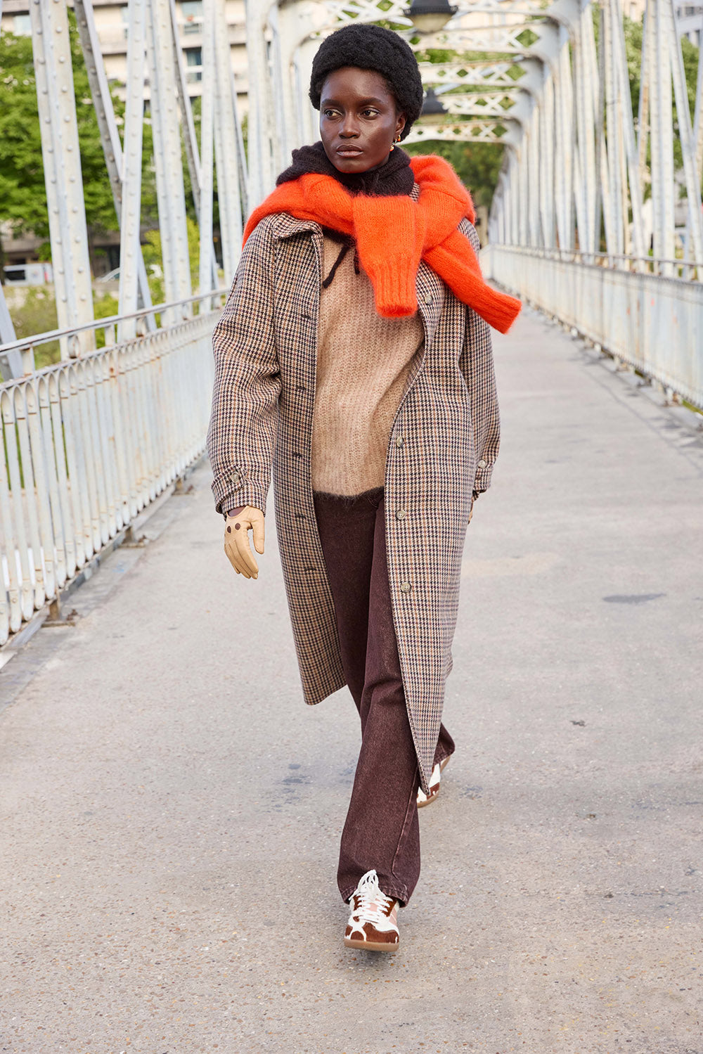 Coat Yonique Carreau Grand Pa