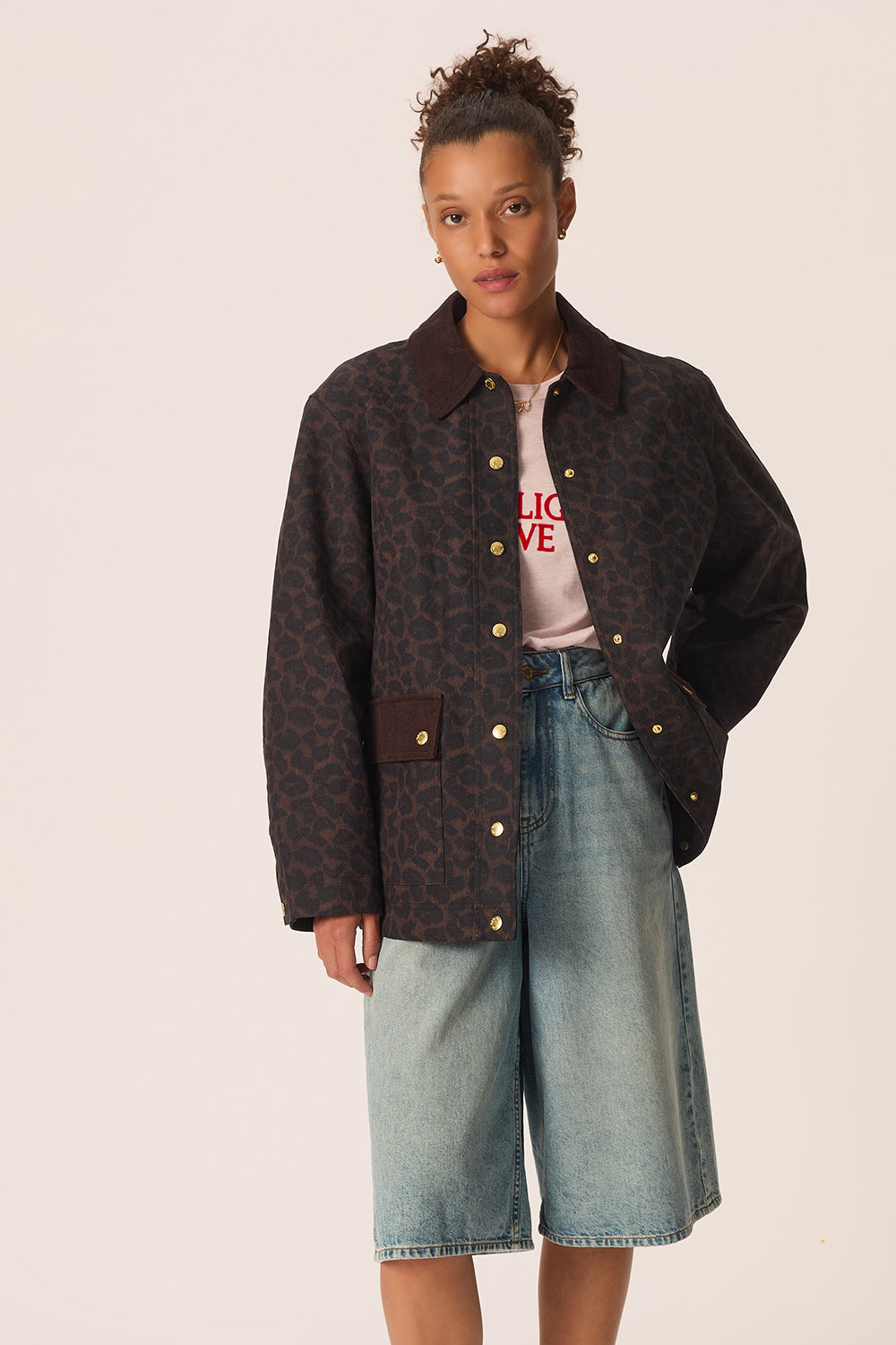 Manteau Yolanda Leopard