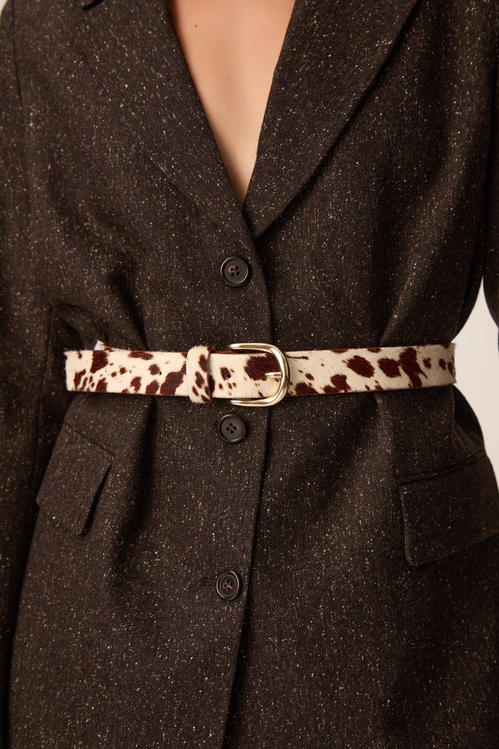 Ceinture Martino White Cow