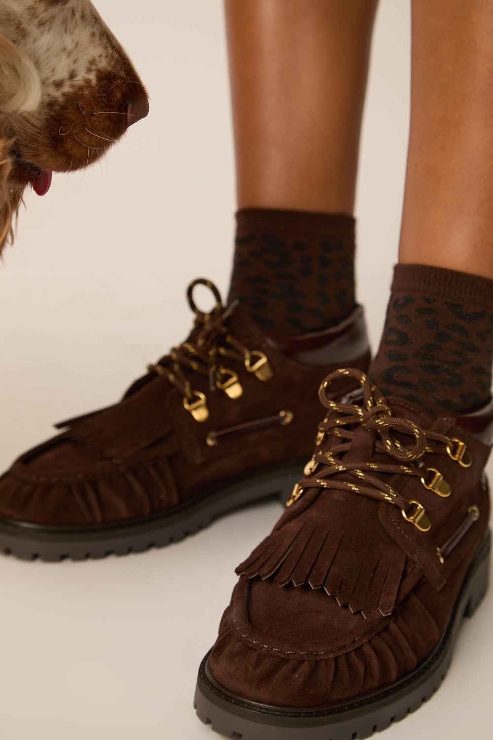 Chaussettes Olfi Leopard