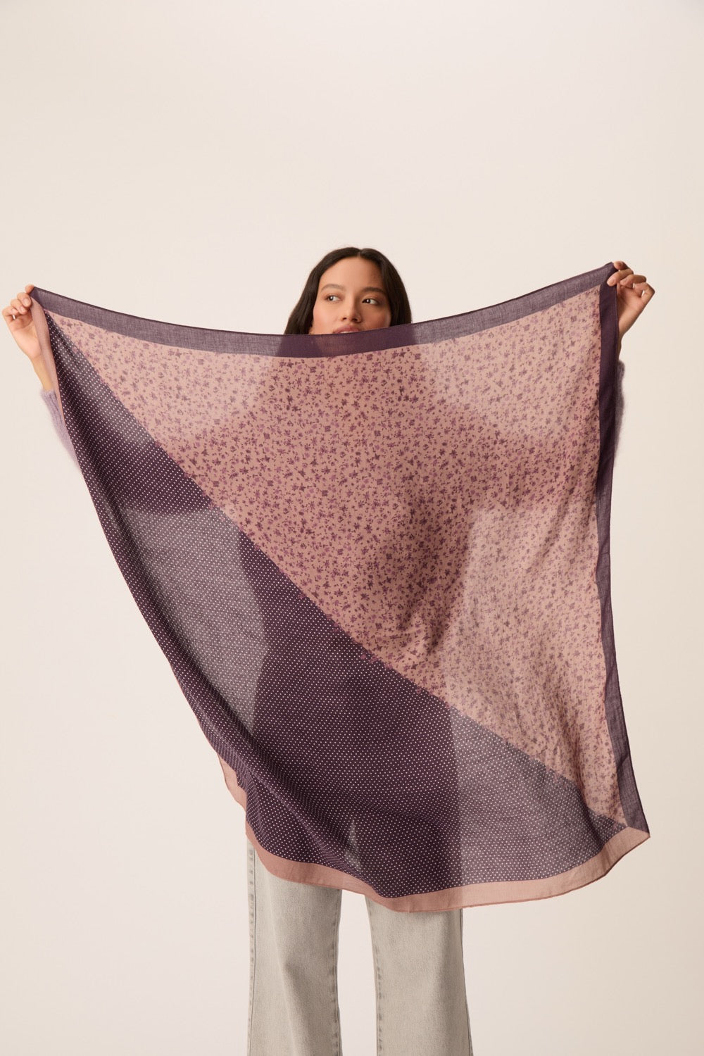 Foulard Nyrisa Iris Bois