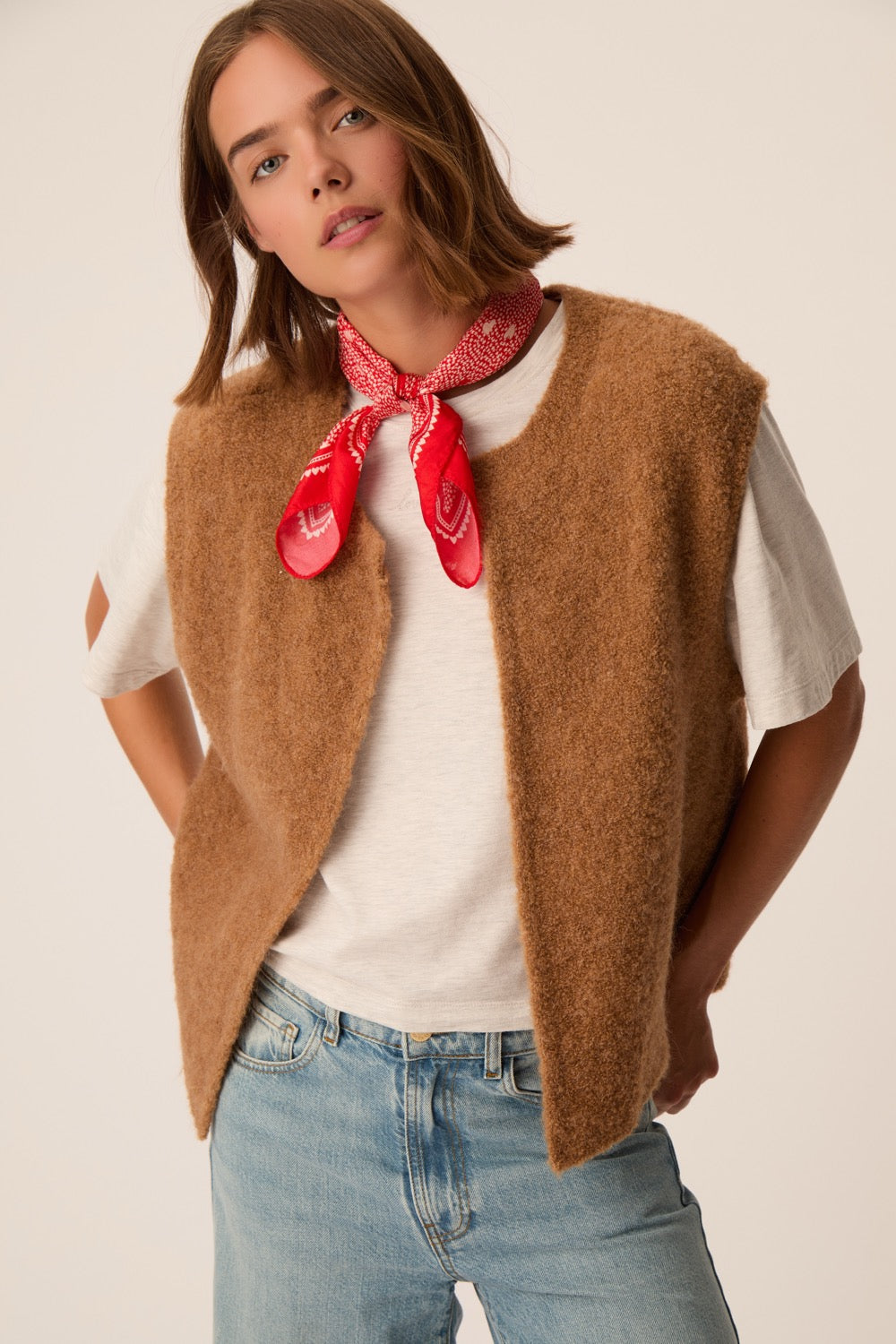 Foulard Nybiche Coeur Rouge