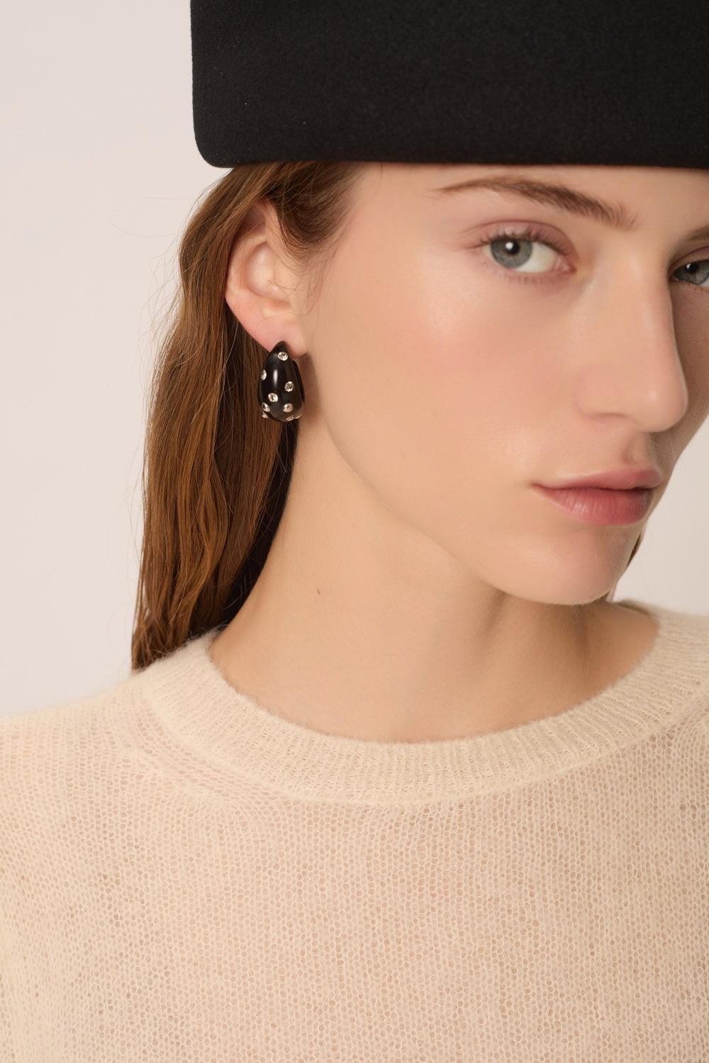 Boucles D'Oreilles Maelys Noir